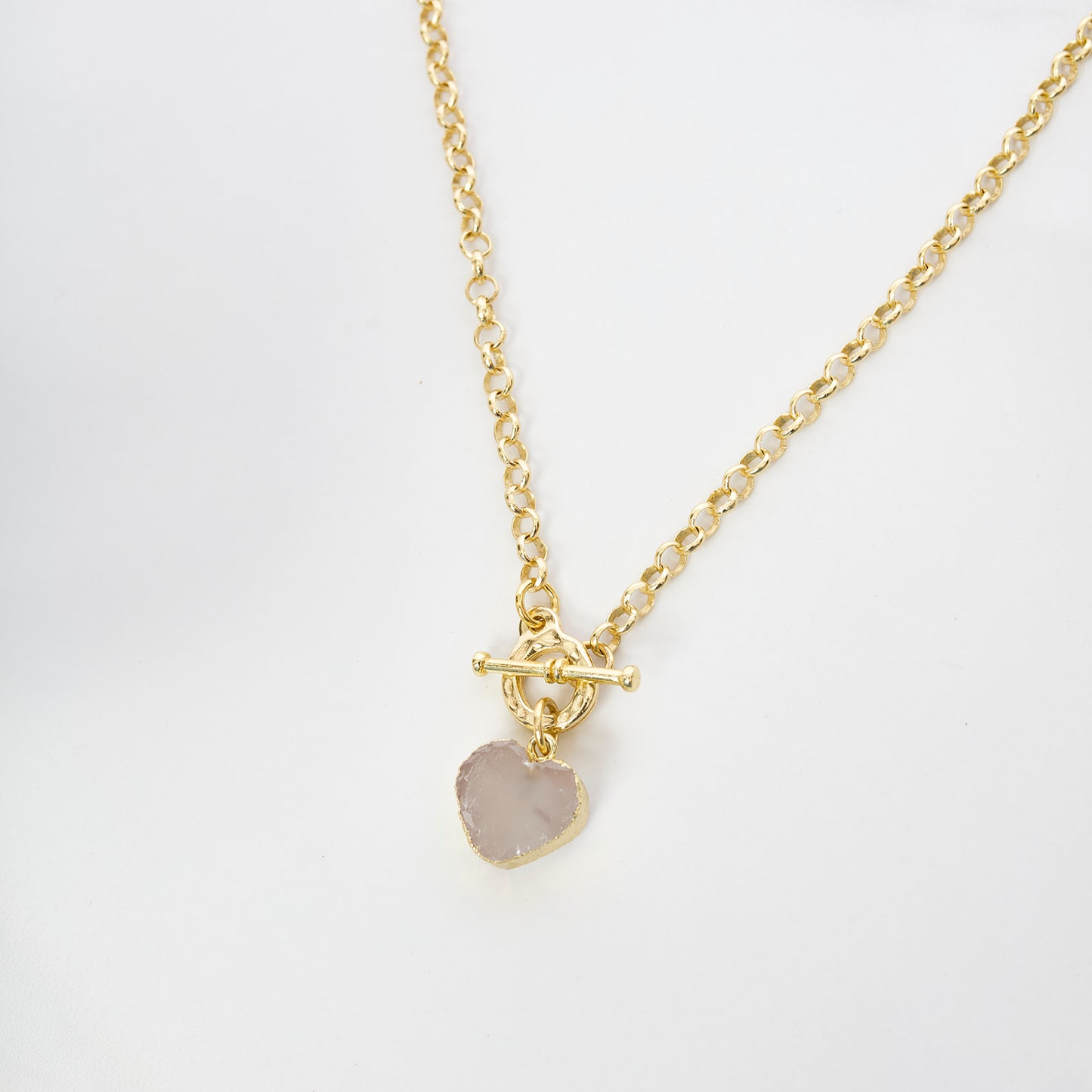 Collar Corazón Cuarzo