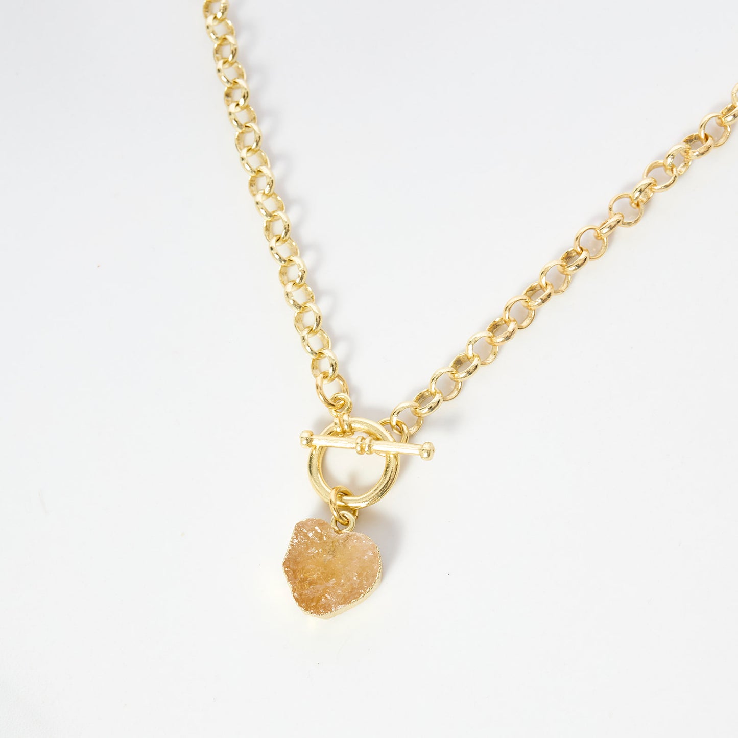 Collar Corazón Citrino